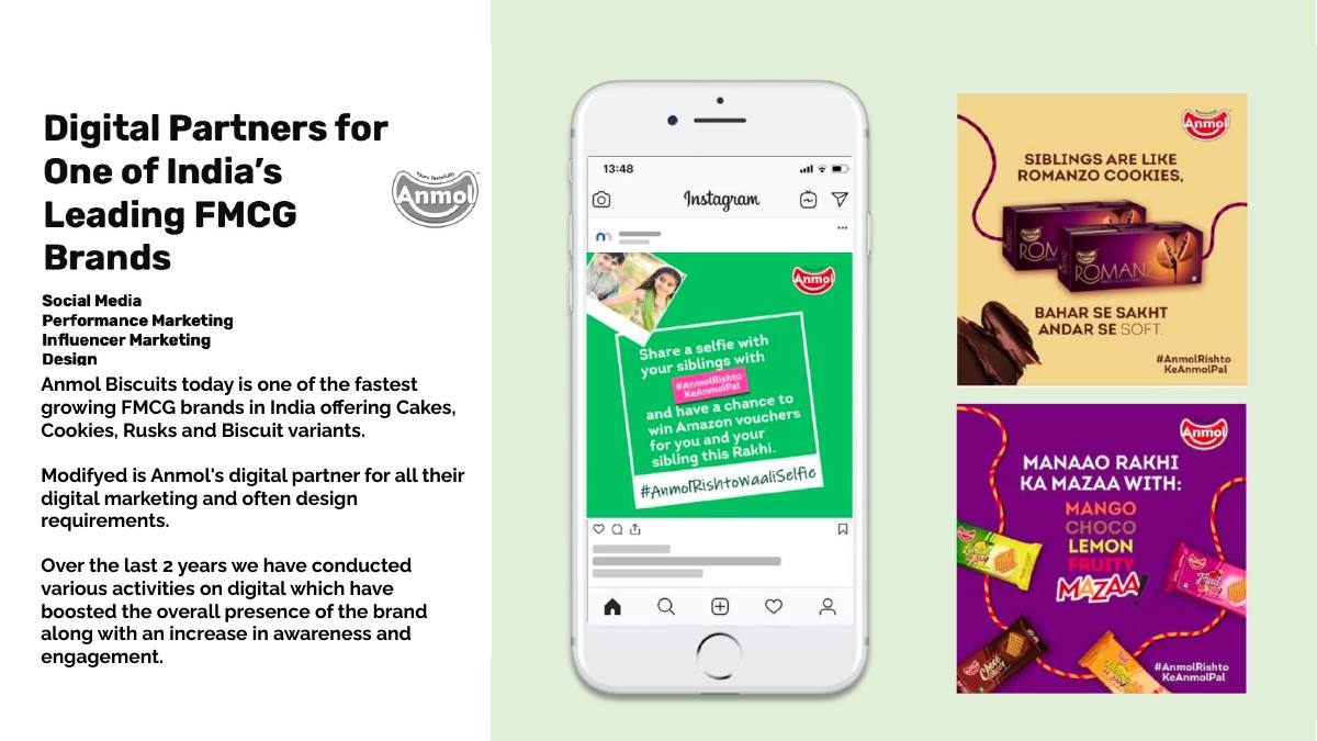 Anmol Biscuits — Digital partnership
