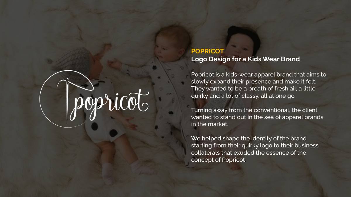 Popricot — Logo Design for a Kids Wear Brand